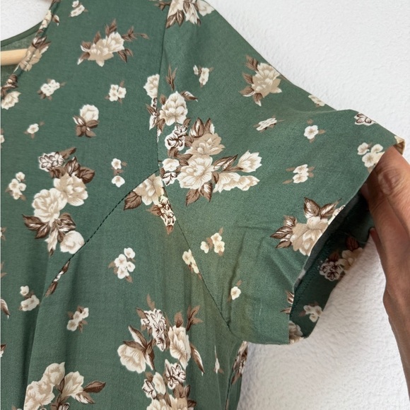 Vintage Rampage 80s Maxi Dress Floral FLAWS - Picture 3 of 7